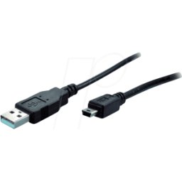 SHIVERPEAKS SHVP 77161 - Cable USB 2,0, Un macho a Mini B macho, 1 m..