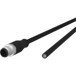 METZ CONNECT MC 142MFA10010 - Cable de sensor, M12, 4 polos, ac > extremo abierto, 1 m
