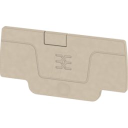 WEIDMÜLLER AEP 2C 1.5 - Serie A, placa final, AEP 2C 1,5, beige