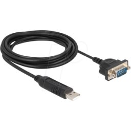 DELOCK 67321 - Cable adaptador USB 2.0 a serie RS232, 1,8 m