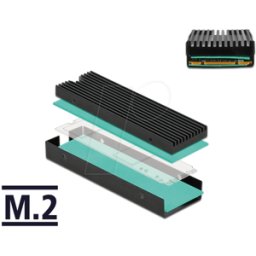 DELOCK 18353 - Disipador de calor para M.2 SSD 2280 negro