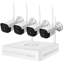 FOSCAM FN9108WB4 - Grabador de vídeo de red, WLAN, conjunto que incluye 4 c&