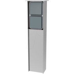 JEHOKA 40249045 - Columna de acero inoxidable B 4.2, 1 interruptor, 1 toma de corr