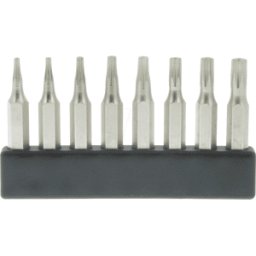 DONAU MBS68 - Juego de puntas, 8 piezas TORX (TX) con agujero