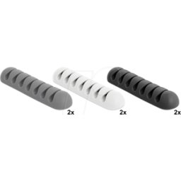 DELOCK 18301 - Portacables con juego de 7 pasos 6 unidades