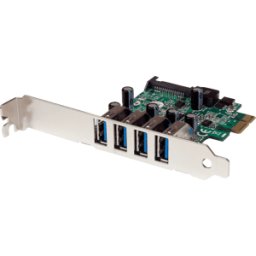 STARTECH.COM ST PEXUSB3S4V - Tarjeta PCI Express USB 3,0 de 4 puertos con UASP