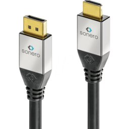 SONERO SON DC100-015 - DisplayPort macho a HDMI A macho, 1,5 m, 4K@30Hz