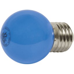 SYNERGY 21 SYN 124275 - Lámpara LED E27, 1 W, azul