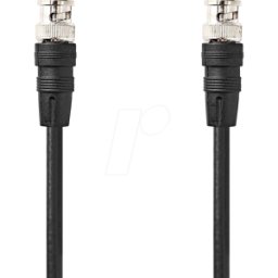 NEDIS N CVGL01000BK50 - Cable de vídeo BNC, conector BNC conector BNC, 5,00m,