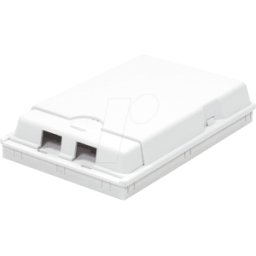 LOGILINK FB1001 - Caja de conexión FTTH doble, superficial, blanca