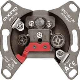 AXING BSD 963-13N - Tomas de antena multimedia, continuidad, 14 dB ±1 dB