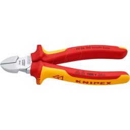 KNIPEX KN 70 06 180 - Alicates de corte lateral VDE, 180 mm