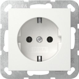 GIRA 4188 03 - Toma de corriente 16 a 250 V CA, bornes enchufables, blanco puro