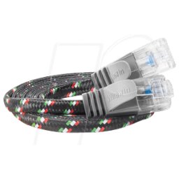 SLIM UT6 2 GR - Cable SLIM-Tough Cat.6, U/UTP, 2,0 m, gris