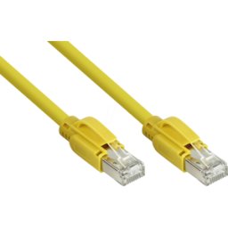 KABELMEISTER KM SO-PK080Y - Cable de conexión, cable CAT.RAW, S/FTP, 8 m, amarillo