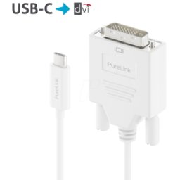 PURELINK PURE IS2210-015 - Cable adaptador USB Type-C > DVI, WUXGA, blanco, 1,5 m..