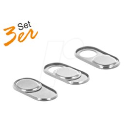 DELOCK 20656 - Funda para cámara web para portátil/tableta, plata