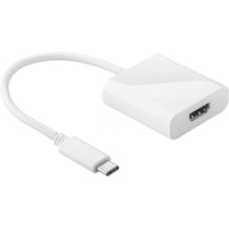 GOOBAY 66259 - Adaptador HDMI, adaptador de conector USB C a toma HDMI