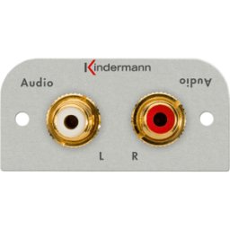 KINDERMANN KMAS 7441-510 - 2 conectores hembra RCA (audio R/L)