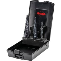 RUKO101087PRO - Juego de brocas escalonadas HSS RUnaTEC - 3 piezas
