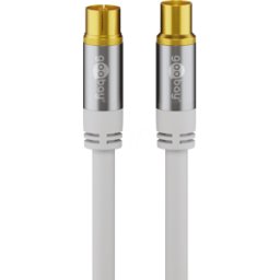 GOOBAY 70318 - Cable de conexión de antena (IEC) (tipo 135 dB) 4x apanta