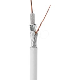NEDIS N CSBR4050WT1000 - Cable de antena en rollo, 4G / LTE Secure, 100.0m, blanco