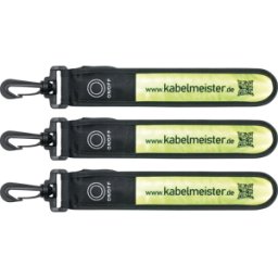 KABELMEISTER BIKE LEUCHTBAND7 - Tira de luz LED, amarillo, conjunto de 3