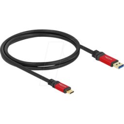 DELOCK 80617 - Cable USB 3.1, conector A a conector C, 1 m