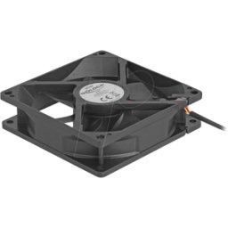 DELOCK 67302 - Ventilador axial, 24 V DC, 92 x 92 x 25 mm, negro