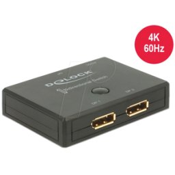 DELOCK 18750 - Switch bidireccional DisplayPort