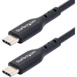 STARTECH.COM ST USB2CC1MNC - Cable de carga y sincronización, USB-C > USB C, 1 m, negr