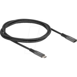 DELOCK 80022 - Cable USB 3.1, conector C a toma, 100 W, 1 m