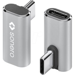 SONERO SON X-UA134 - Adaptador Conector USB 4.0 C > Toma C, plata