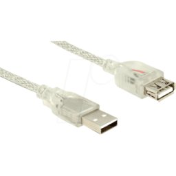 DELOCK 83885 - Cable USB 2.0, conector macho a a hembra, 5 m