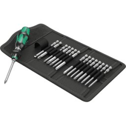 WERA 5059295001 - Juego de puntas Kraftform Kompakt 60, 17 piezas surtidas