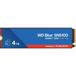 WDS400T5B0E - SANDISK WD NVMe SSD azul SN5100 Gen 4,0 NVMe 4TB
