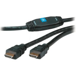 ROLINE 14013465 - Cable HDMI de alta velocidad, 30,00 m, 1080p@60Hz, repetidor