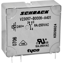 TE CONNECTIVITY KRE12S - Relé de alimentación tarjeta de BLOQUEO E, 12 V CC, 5 A.
