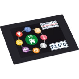 DISPLAY VISIONS EA UNITFTS035-AT - Panel táctil miniatura 3,5" TFT, gráficos, memoria, táctil PCAP