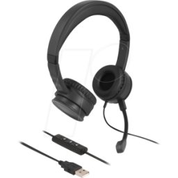 DELOCK 27180 - Auriculares estéreo USB con control remoto por cable