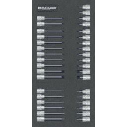MATADOR MAT 8164 3078 - Juego de llaves de vaso, destornillador, 3/8", 36 piezas