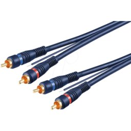 GOOBAY 50380 - Cable de audio y vídeo RCA, 3 conectores RCA, 1,5 m