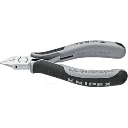 KNIPEX KN 77 52 115 ESD - Alicates de corte diagonal ESD, en punta, 115 mm, bisel peque&nt