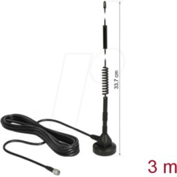 DELOCK 12427 - Antena LTE, conector SMA, omnidireccional, exterior