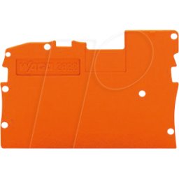WAGO 2022-1292 - Placa final e intermedia, 1 mm de grosor, naranja