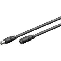GOOBAY DC CAB 21 10M - Cable adaptador, 10000 mm, conector de CC a acoplamiento de CC