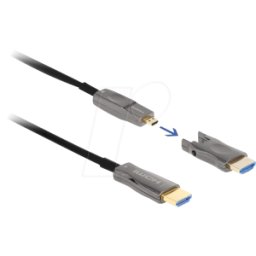 DELOCK 86007 - Cable HDMI óptico activo (AOC), 5 en 1, 8K 60 Hz, 20 m