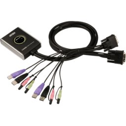ATEN CS682 - Conmutador KVM USB DVI de 2 puertos con audio