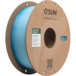 ESUN 72217942 - Filamento, PLA-Clear, 1,75 mm, translúcido azul-blanco, 1 kg