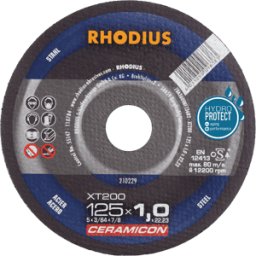 RHODIUS RHO 210229 - Disco de corte, acero, 125 mm, 1 mm, XT200, 22,23 mm